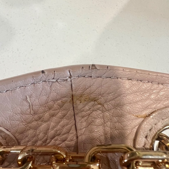 Tory Burch Britten Slouchy Tote, Blush Pink Pebbled Leather, gold tone hardware - Picture 15 of 16